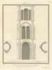 Part of the nave of Ely Cathedral. NASH 1810 old antique vintage print picture