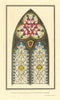 Ancient painted glass in Trumpington Church. LYSONS 1810 old antique print