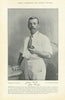 Johnhy Briggs. Left arm spin bowler. Lancashire cricketer 1895 old print