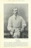 William Rashleigh. Batsman. Kent cricketer 1895 old antique print picture