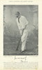 George, Lord Harris. England Captain. Kent cricketer 1895 old antique print