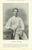Walter Quaife. Batsman. Warwickshire cricketer 1895 old antique print picture