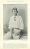 Hugh Trumble. Bowling all-rounder. Australia cricketer 1895 old antique print
