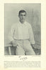 Walter George Druce. All-rounder. Cambridge cricketer 1895 old antique print