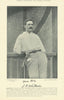 John Parkinson Whiteside. Wicket-keeper. Leicestershire cricketer 1895 print