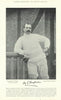 Mat Chapman. Right handed batsman. Leicestershire cricketer 1895 old print