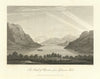 Ullswater Head from Gowbarrow Park. English Lake District. Cumbria 1816 print
