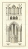 Part of the Choir of Carlisle Cathedral, Cumbria. NASH 1816 old antique print