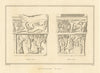 North & east sides of the font of St. Bridget's Church, Bridekirk, Cumbria 1816