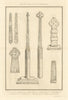 Cumbria church crosses. Gosforth Dearham Rockliffe Muncaster. LYSONS 1816
