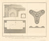 Vaulted Chamber in Carlisle Wall. Kirkoswald saxon ornament. Cumbria 1816 map