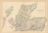 Scotland (North) by Edward Weller. Highlands & Islands. Hebrides 1859 old map