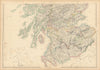 Scotland (South) by Edward Weller. Borders Lothian Central Strathclyde 1859 map
