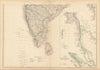 Southern India. Pegu Tenasserim Straits Settlements. Singapore. WELLER 1859 map