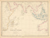Indian Ocean showing steamer routes to India, China & Australia. WELLER 1859 map
