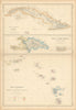 Leeward Islands. Cuba, Hayti/Haiti or Santo Domingo, Puerto Rico. LOWRY 1859 map