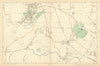 HARROW WEMBLEY BRENT Sudbury Greenford Northolt Kenton Alperton. BACON  1900 map