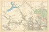 HAMPSTEAD WILLESDEN Cricklewood Golders Green Kilburn Belsize Pk BACON  1900 map