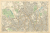 HAMPSTEAD ISLINGTON Camden Highgate Finsbury Park Primrose Hill. BACON  1900 map