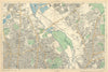 HACKNEY STRATFORD LEYTON/STONE STOKE NEWINGTON Clapton Dalston. BACON  1900 map