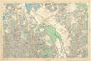 HACKNEY STRATFORD LEYTON/STONE STOKE NEWINGTON Clapton Dalston. BACON  1900 map
