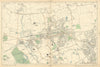 EALING/ACTON Greenford Hanwell Gunnersbury Perivale Hanger Lane. BACON  1900 map