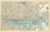 LONDON City East End Southwark Bethnal Green Docks Shoreditch. BACON  1900 map