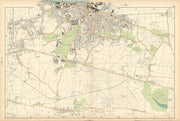 WOOLWICH Charlton Eltham Bexley Plumstead Shooters H Greenwich.BACON  1900 map