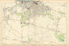 WOOLWICH Charlton Eltham Bexley Plumstead Shooters H Greenwich.BACON  1900 map