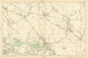 CHISLEHURST Eltham Mottingham Bromley Sidcup Foots Cray Catford. BACON  1900 map