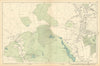 HAMPSTEAD HEATH Highgate Golders Green Hampstead Garden Suburb 1900 map