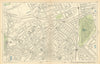 FINSBURY PARK Crouch End Stroud Green Highgate Archway Harringay 1900 old map