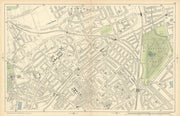 FINSBURY PARK Crouch End Stroud Green Highgate Archway Harringay 1900 old map