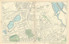 STOKE NEWINGTON Upper Clapton Stamford Hill Tottenham Manor House 1900 old map