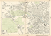 KENSAL GREEN Kilburn Maida Hill Ladbroke Grove N Kensington Queens Park 1900 map