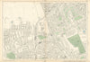 NOTTING HILL SHEPHERDS BUSH Kensington White City Holland Park 1900 old map
