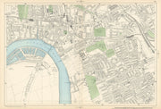 HAMMERSMITH & FULHAM Castlenau West Kensington Barons Court Earls Court 1900 map