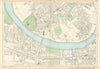 FULHAM & PUTNEY Wandsworth Sands End East Putney Parsons Green 1900 old map