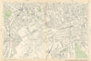 CAMBERWELL Peckham Rye East Dulwich Herne Hill Denmark Hill 1900 old map