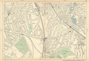 NEW CROSS Deptford Nunhead Lewisham St John's Nunhead Brockley Deptford 1900 map