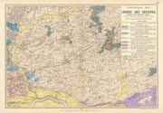 NE LONDON GEOLOGICAL Essex Redbridge Newham Barking Dagenham &c.BACON 1900 map