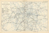 LONDON RAILWAYS shows companies & termini. Tube Underground. BACON 1900 map