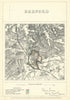 Bedford, Bedfordshire. JAMES. Parliamentary Boundary Commission 1868 old map