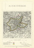 Birmingham, Warwickshire. JAMES. Parliamentary Boundary Commission 1868 map