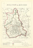 Bolton-le-Moors, Lancashire. JAMES. Parliamentary Boundary Commission 1868 map