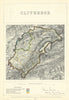Clitheroe, Lancashire. JAMES. Parliamentary Boundary Commission 1868 old map