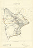 Dover, Kent. JAMES. Parliamentary Boundary Commission 1868 old antique map