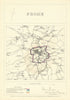 Frome, Somerset. JAMES. Parliamentary Boundary Commission 1868 old antique map