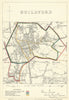 Guildford, Surrey. JAMES. Parliamentary Boundary Commission 1868 old map