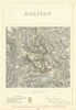 Halifax, Yorkshire. JAMES. Parliamentary Boundary Commission 1868 old map